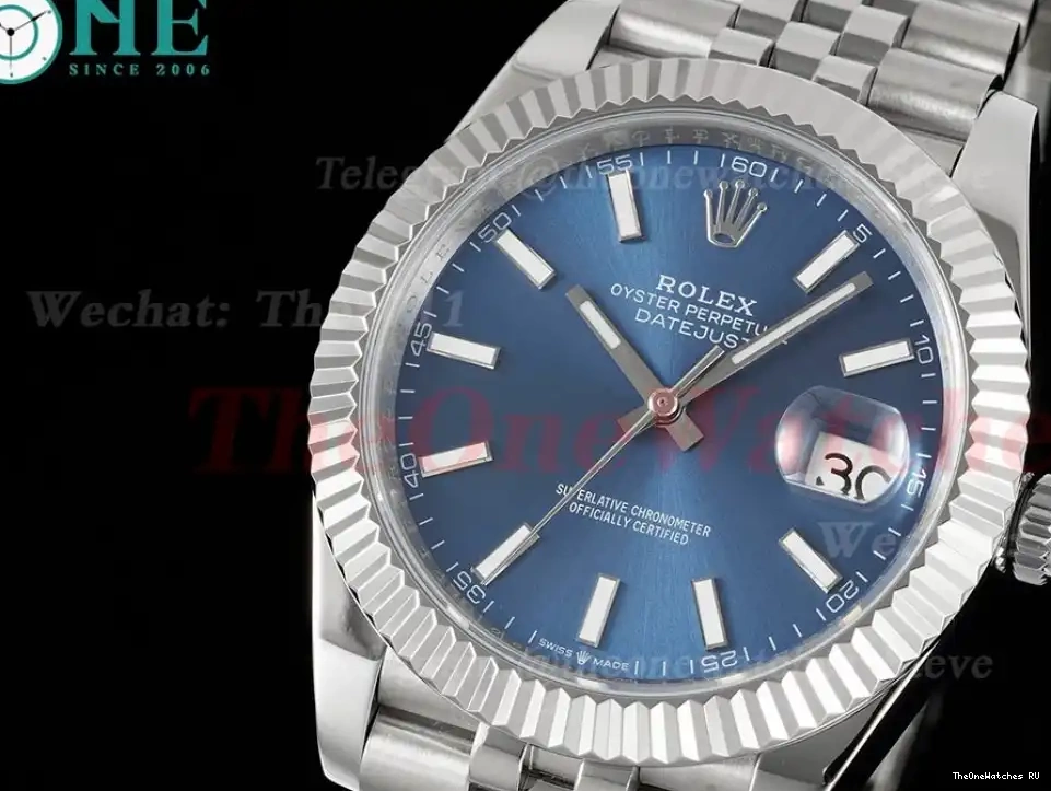Stk Blue DIW Jubilee 41mm Datejust A3235 SS SS  904L 0506